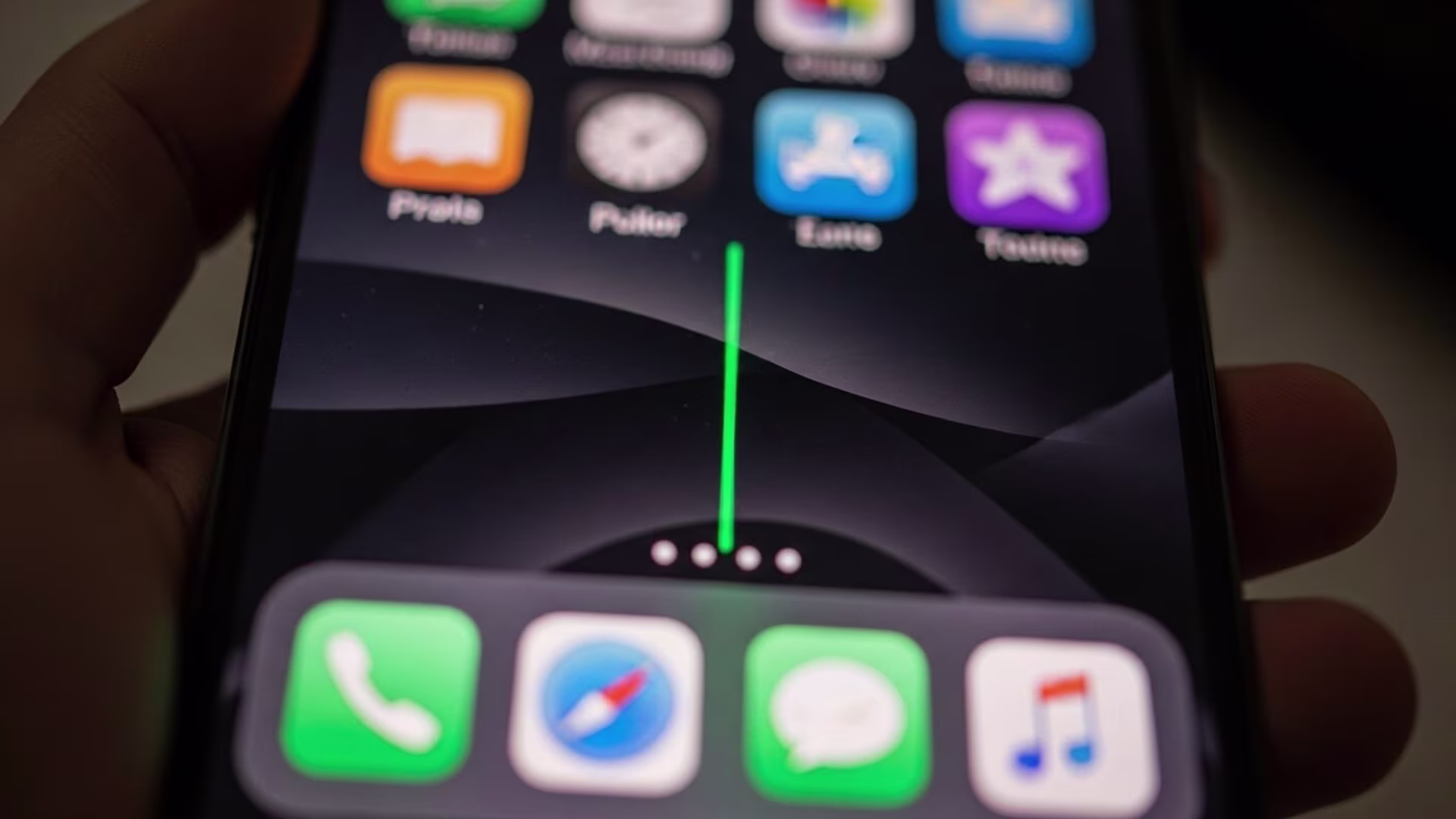Green Line on iPhone Screen